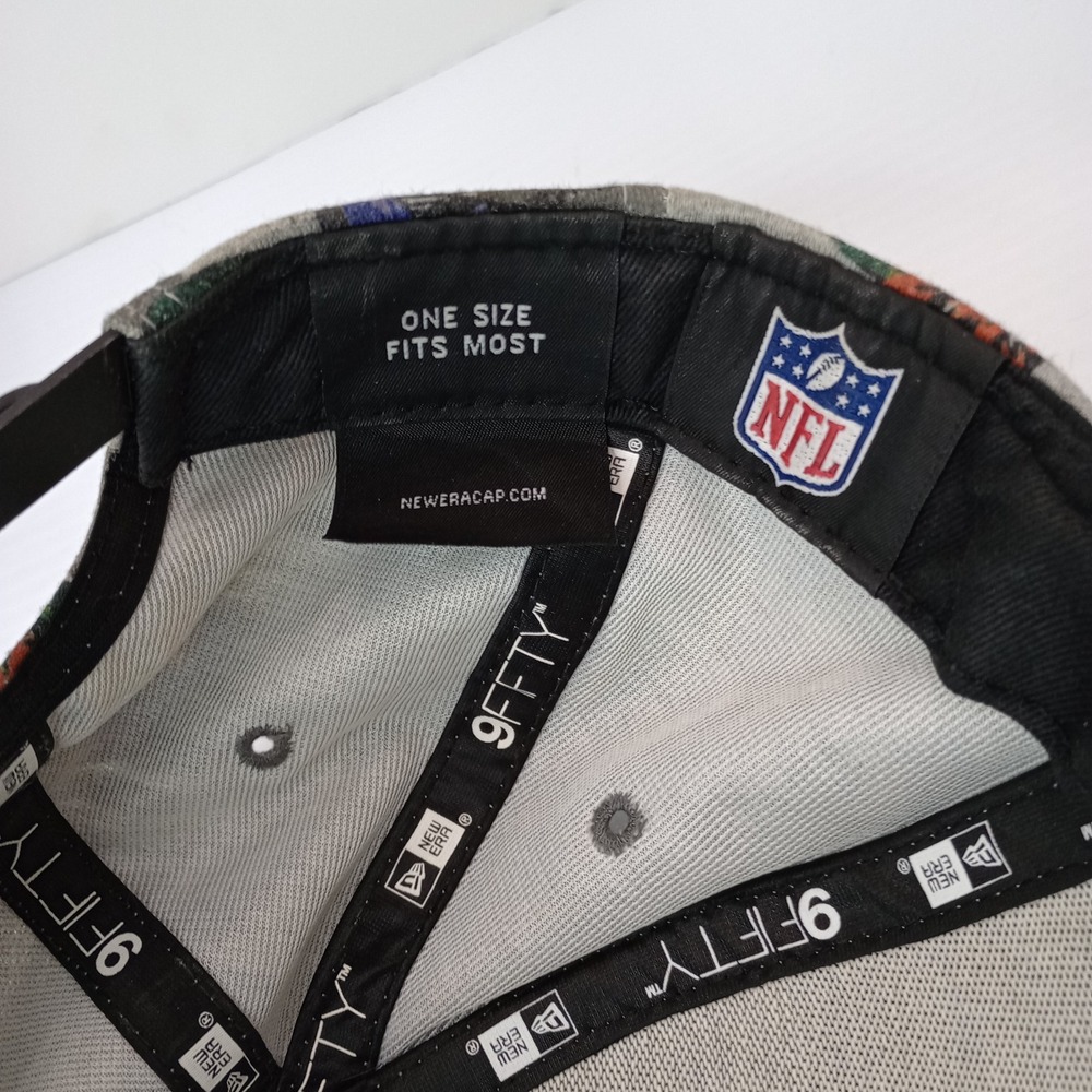 Denver Broncos New Era 9FIFTY Floral Snapback Hat Gray Black NFL - Picture 10 of 11